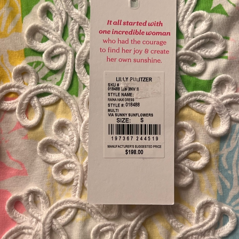 Lilly Pulitzer Raina Maxi Dress NWT size small and medium - Picture 4 of 7